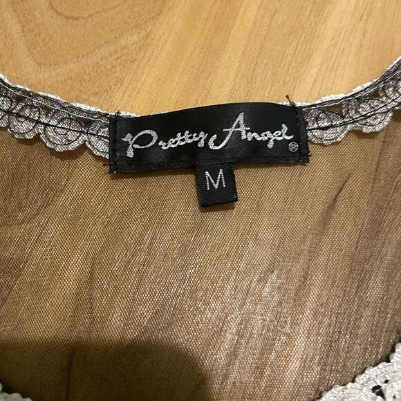 Pretty Angel Silk Blend Sheer Embroidered Tunic | M - Picture 5 of 7